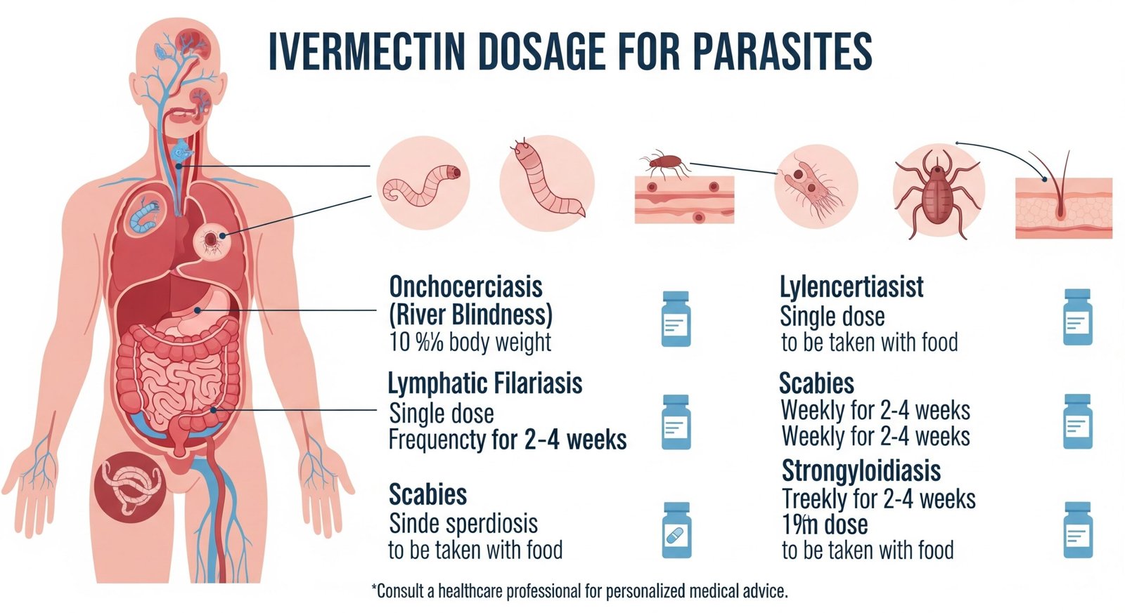 ivermectin dosage for parasites