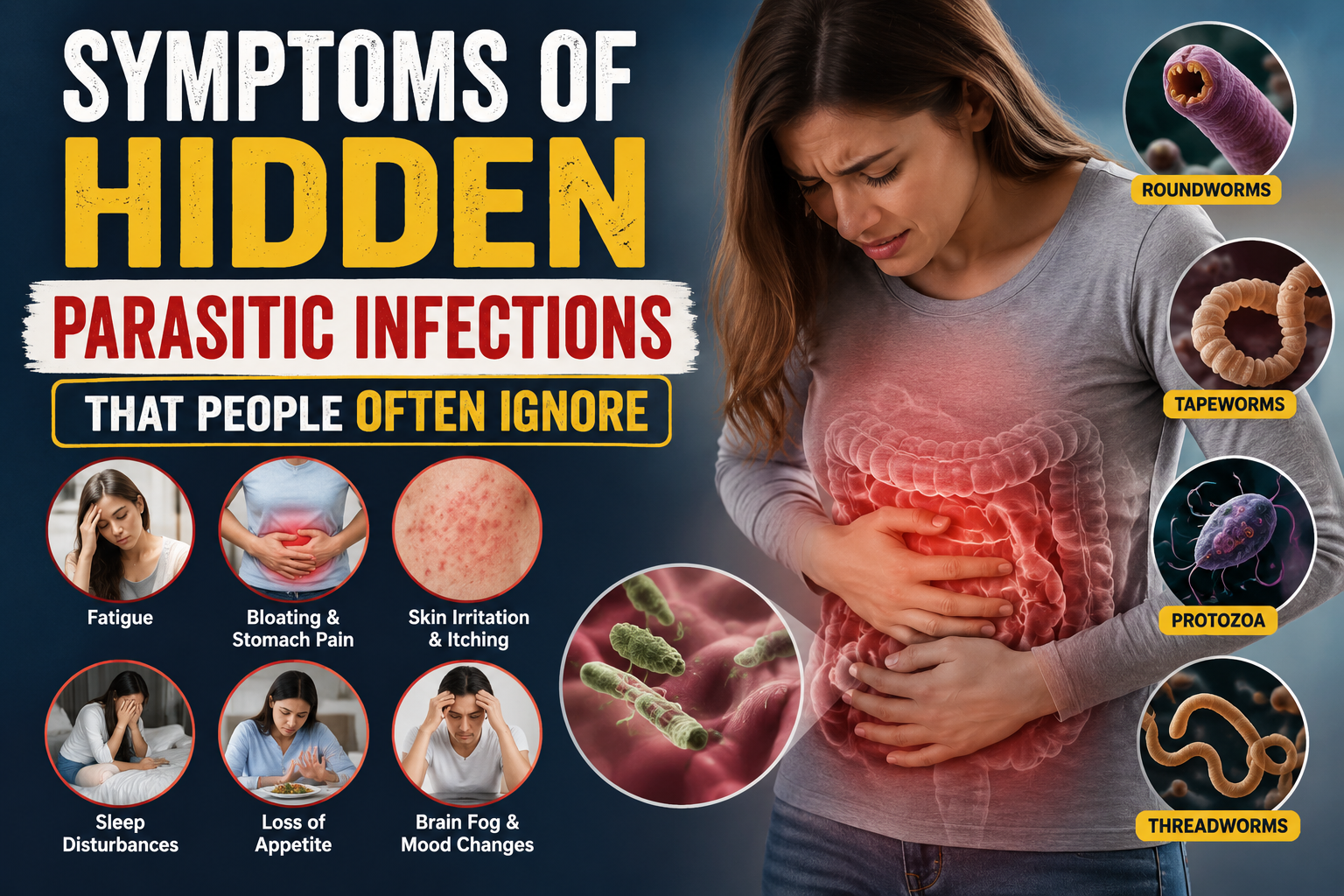 Symptoms of Hidden Parasitic Infections