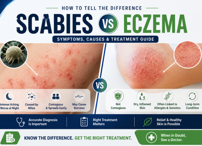 Scabies Symptoms vs Eczema