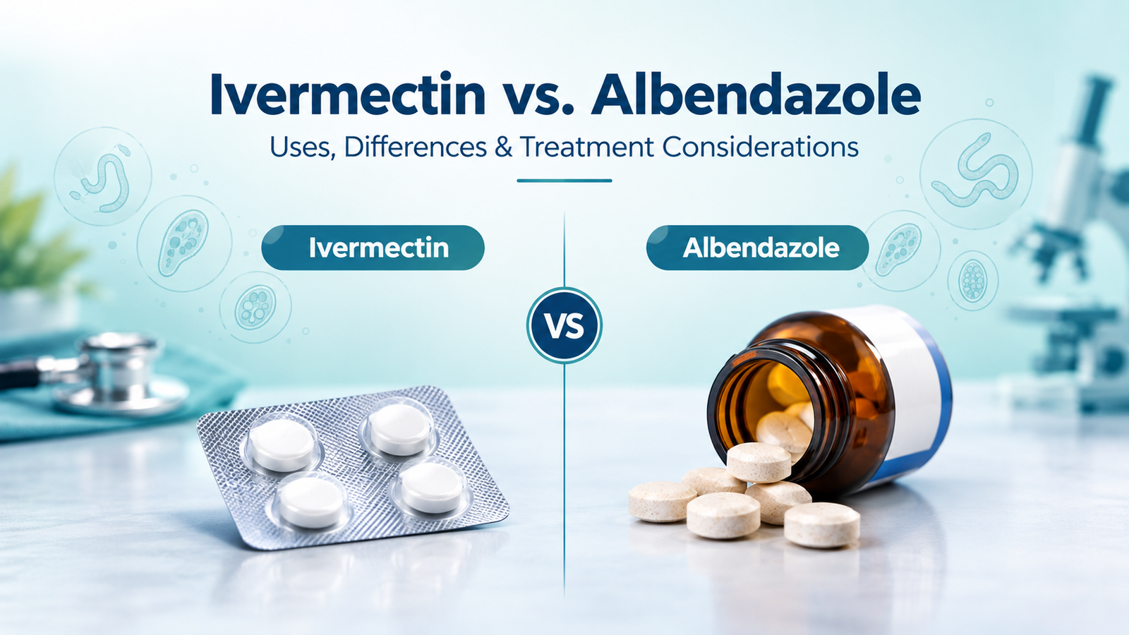 Ivermectin vs albendazole